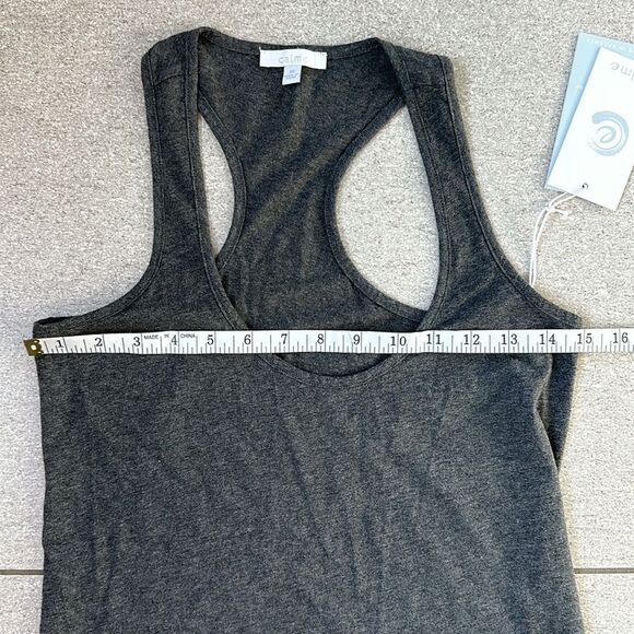 NWT Calme by Johnny Was Racerback Jersey Knit Maxi Dress in Heather Gray XS - Picture 11 of 15